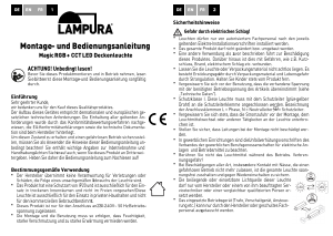 Mode d’emploi Lampura 1015014800 Lampe