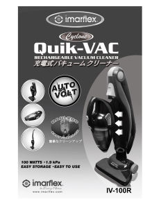 Manual Imarflex IV-100R Vacuum Cleaner