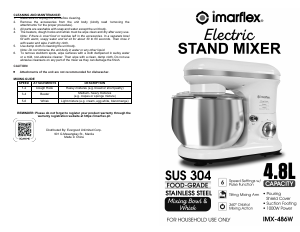 Handleiding Imarflex IMX-486W Standmixer