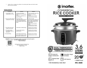 Handleiding Imarflex IRC-360E Rijstkoker
