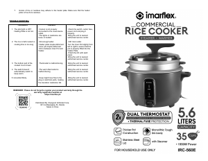 Handleiding Imarflex IRC-560E Rijstkoker