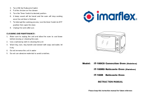Handleiding Imarflex IT-180R Oven