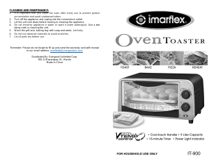 Handleiding Imarflex IT-900 Oven