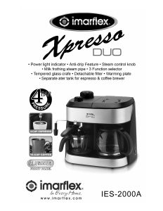 Manual Imarflex IES-2000A Espresso Machine