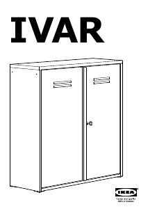 説明書 イケア IVAR (89x30x124) クローゼット