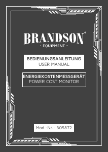 Manual Brandson 305872 Energy Meter