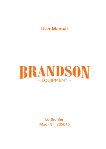 Manuale Brandson 307352 Ventilatore