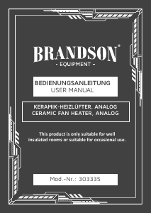 Mode d’emploi Brandson 303335 Chauffage