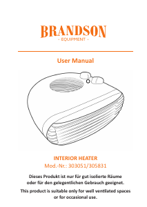 Manual Brandson 303051 Heater