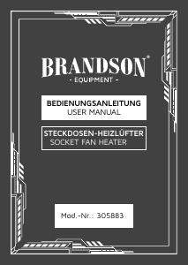 Manuale Brandson 305883 Termoventilatore