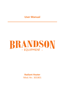 Bruksanvisning Brandson 301801 Värmefläkt