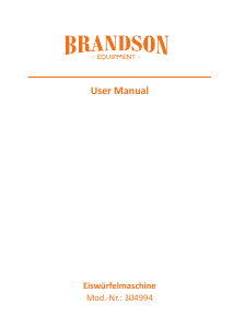 Manual de uso Brandson 304994 Máquina de hacer hielo