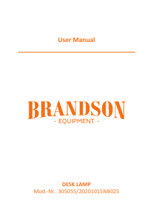 Manual de uso Brandson 305055 Lámpara