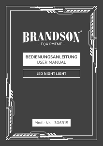 Handleiding Brandson 306933 Lamp