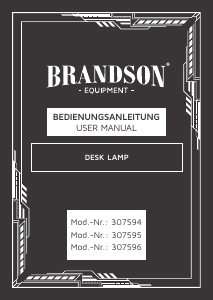 Bruksanvisning Brandson 307594 Lampa