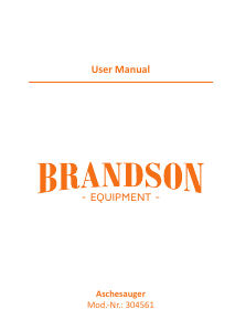 Manuale Brandson 304561 Aspirapolvere