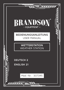 Bedienungsanleitung Brandson 307345 Wetterstation
