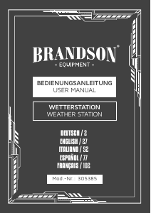 Manuale Brandson 305385 Stazione meteorologica