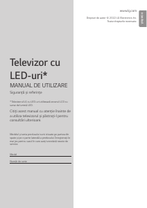Manual LG 32LQ631C0ZA Televizor LED
