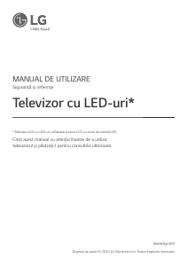 Manual LG 43UN711C0ZB Televizor LED