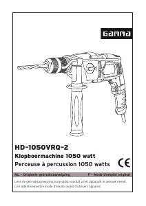 Handleiding Gamma HD-1050VRQ-2 Klopboormachine