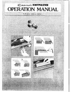 Manual Empisal Knitmaster 360 Knitting Machine