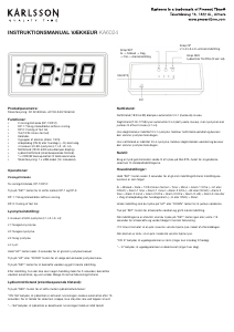 Manual Karlsson KA6024WD Despertador