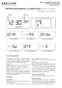 Manual Karlsson KA5933GR Despertador