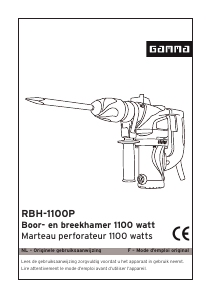 Handleiding Gamma RBH-1100P Boorhamer