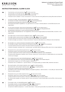 Manuale Karlsson KA5923BK Sveglia