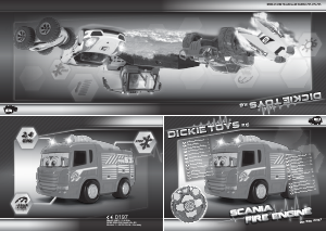 Руководство Dickie Toys Happy Scania Fire Engine Радиоуправляемый автомобиль