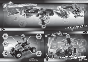 Manuál Dickie Toys Kawasaki KFX 450R Automobil na vysílačku