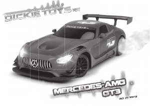 Handleiding Dickie Toys Mercedes-AMG GT3 Radiobestuurbare auto
