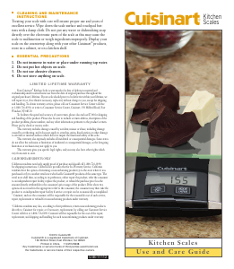 Manual Cuisinart KS-55 Kitchen Scale