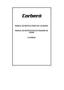 Manual Corberó CLA 5061 W Máquina de lavar roupa