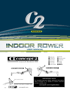 Brugsanvisning Concept2 Model D Romaskine