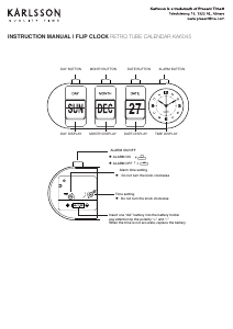 Manual de uso Karlsson KA6045BK Reloj