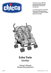 Manual de uso Chicco Echo Twin Cochecito