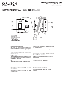 Manual de uso Karlsson KA6069GR Reloj