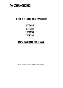 Manual Changhong LT2618 LCD Television