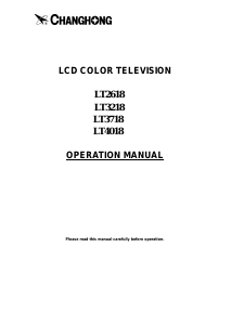 Handleiding Changhong LT2618 LCD televisie