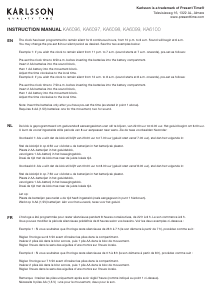 Manual de uso Karlsson KA6097BK Reloj
