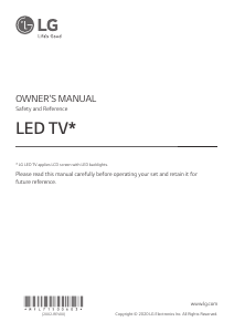 Bruksanvisning LG 65NANO996NA LED TV