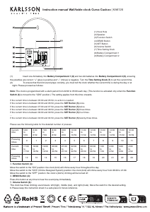 Manual de uso Karlsson KA6126BK Reloj