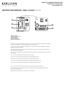 Instrukcja Karlsson KA6068GR Zegar