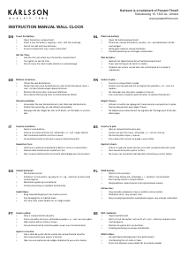 Brugsanvisning Karlsson KA5851BK Vægur