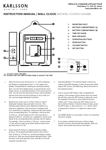 Manual Karlsson KA5886GY Relógio