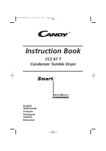 Manuale Candy CC2 67T-01S Asciugatrice