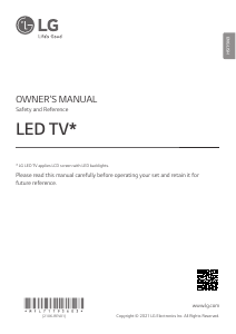 Bruksanvisning LG 75QNED916PA LED TV