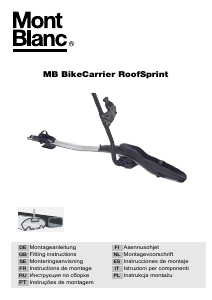 Manual de uso Mont Blanc RoofSprint R Porta bicicleta